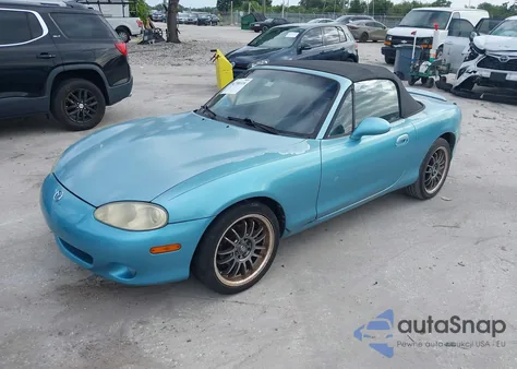 2001 Mazda Mx-5 Miata Ls/Special Edition из США, поврежденный, VIN JM1NB353510208607